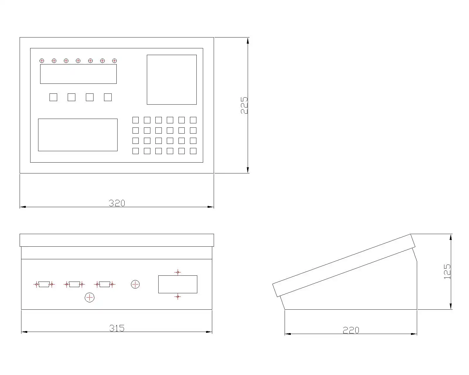 Plano indicador VA1 impresora