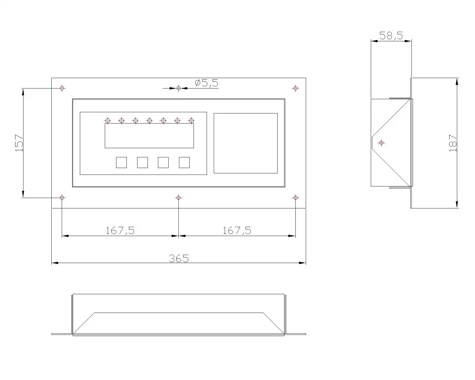 Plano indicador VN1 Panelable LCD